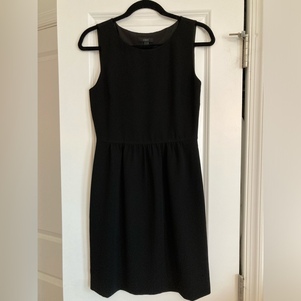 J. Crew Classic Black Crepe Dress Size 2